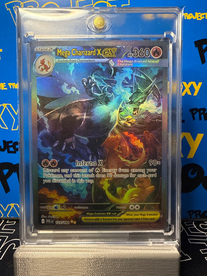 The Proxy Project Presents: Pokemon Mega Charizard X EX SIR 125/094 Phantasmal Flames 125/094